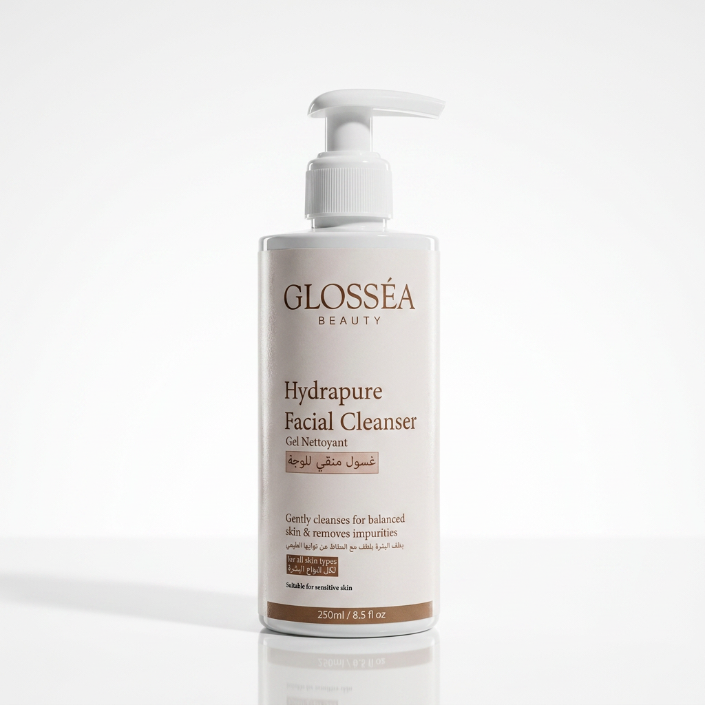 Glossea Beauty Hydrapure Facial Cleanser Gel for Balanced Skin – 250ml