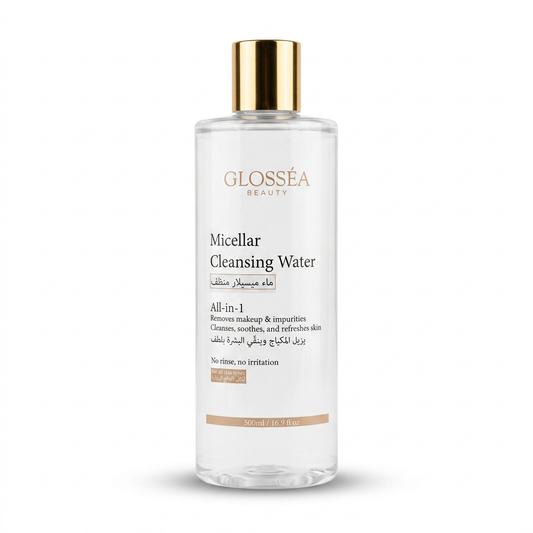 Glosséa Beauty All-in-1 Micellar Cleansing Water – Removes Makeup and Refreshes Skin